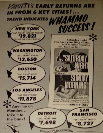 Saturday Night and Sunday Morning (1960)&nbsp;***