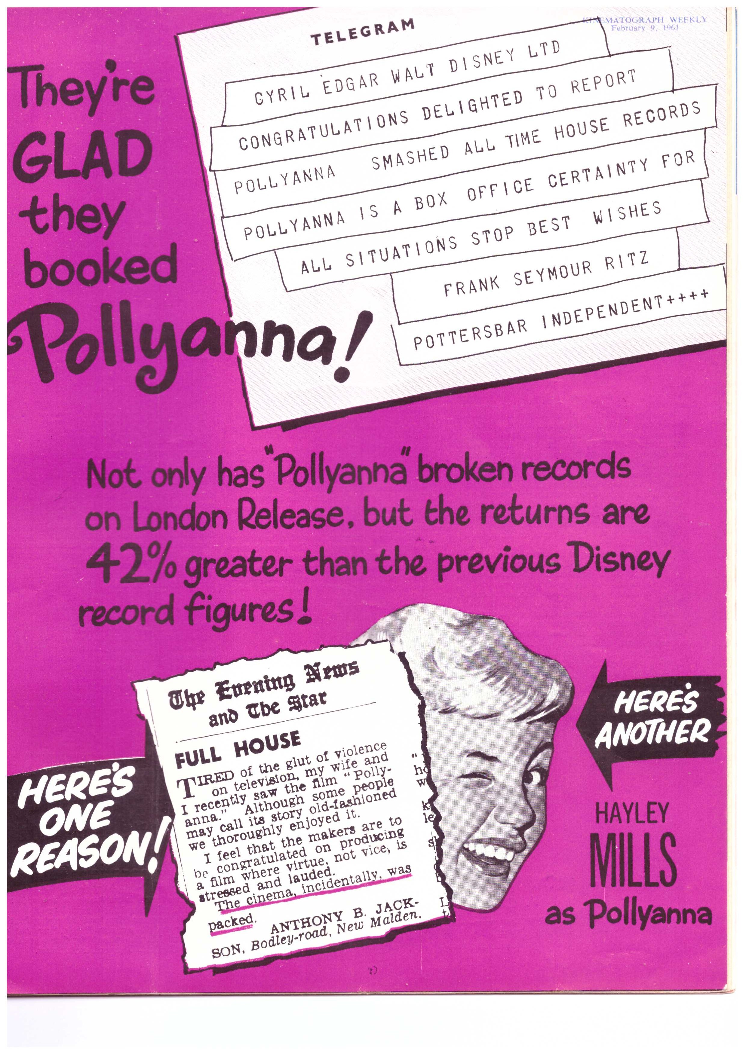 Pollyanna 1960 The Magnificent 60s Pollyanna 1960 The Magnificent 60s