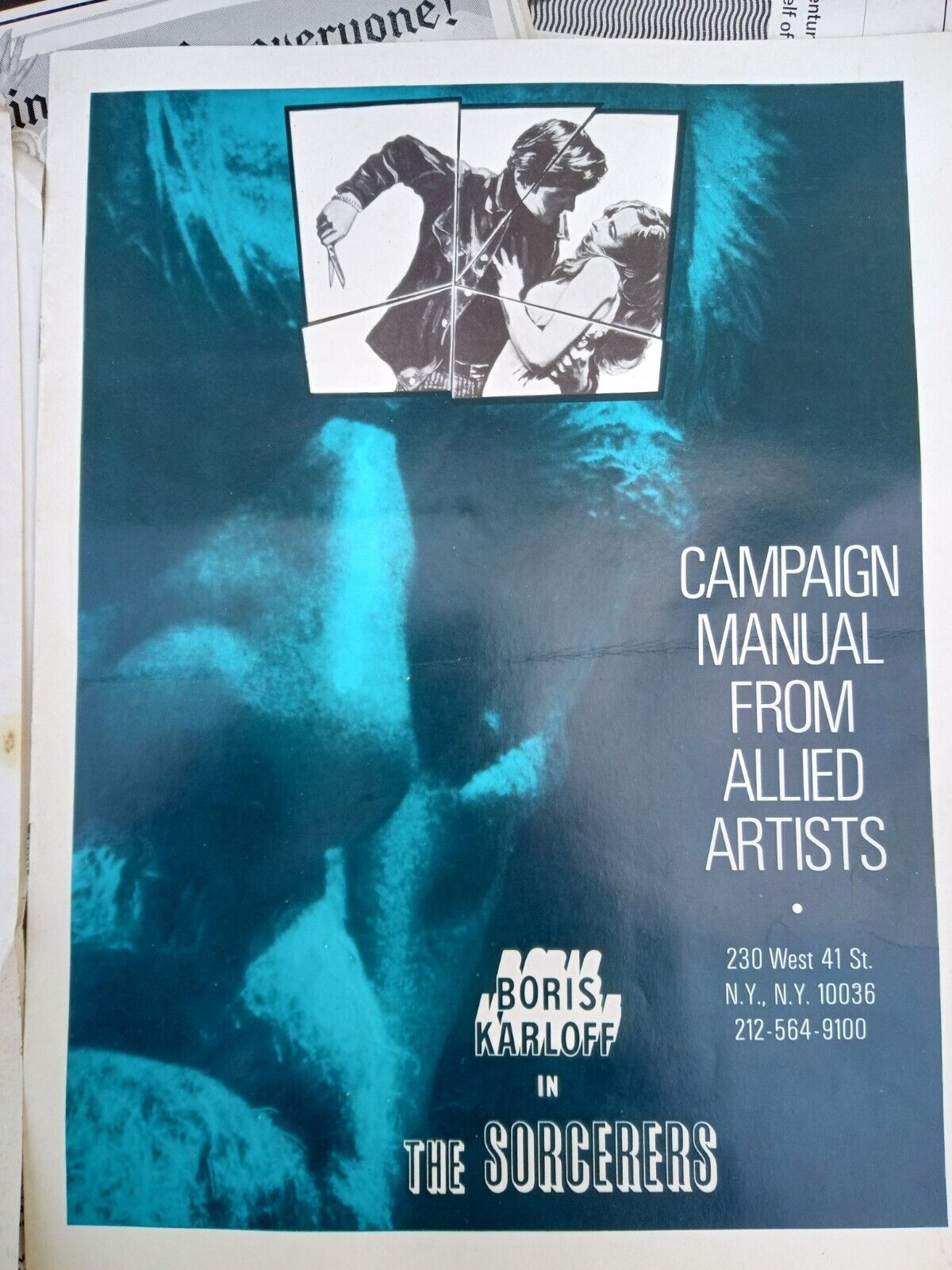 Selling Boris Karloff, Or At Least Trying To: Pressbook for “The Sorcerers” (1967)