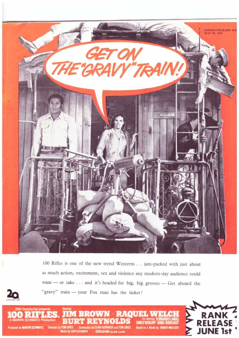 Behind the Scenes: “100 Rifles” (1969) – The Magnificent 60s