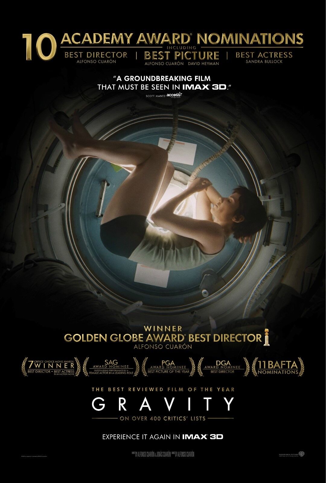 Gravity (2013) ***** in 3D, Seen at the&nbsp;Cinema