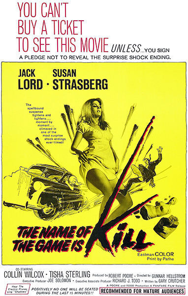 The Name of the Game Is Kill (1968)&nbsp;***