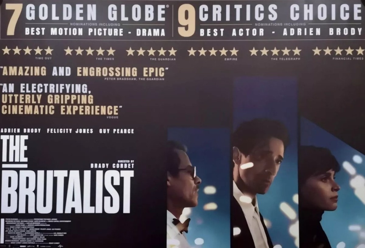 The Brutalist (2025) *** – Seen at the&nbsp;Cinema