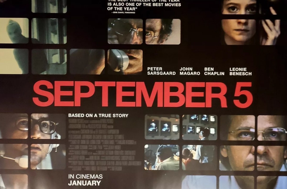 September 5 (2024) ** – Seen at the&nbsp;Cinema