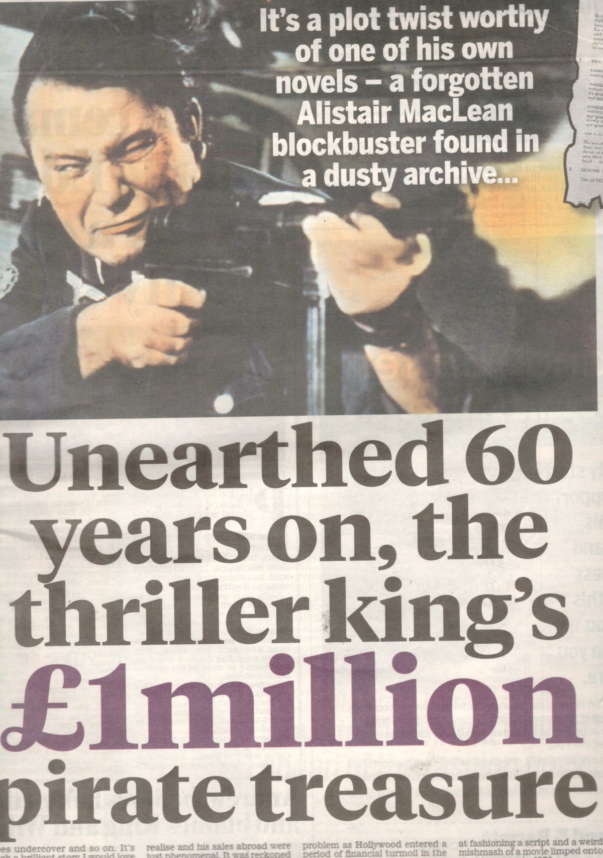 Lost Alistair MacLean Screenplay Found, I Go&nbsp;Viral